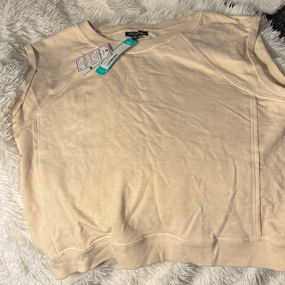 Women's Cream Crewneck Sweater